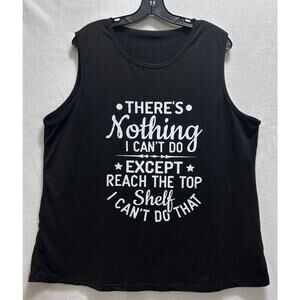 Gothic Graphic Tank Top 3XL There's Nothing I Can't Do Dark Cottage Fairy Boho